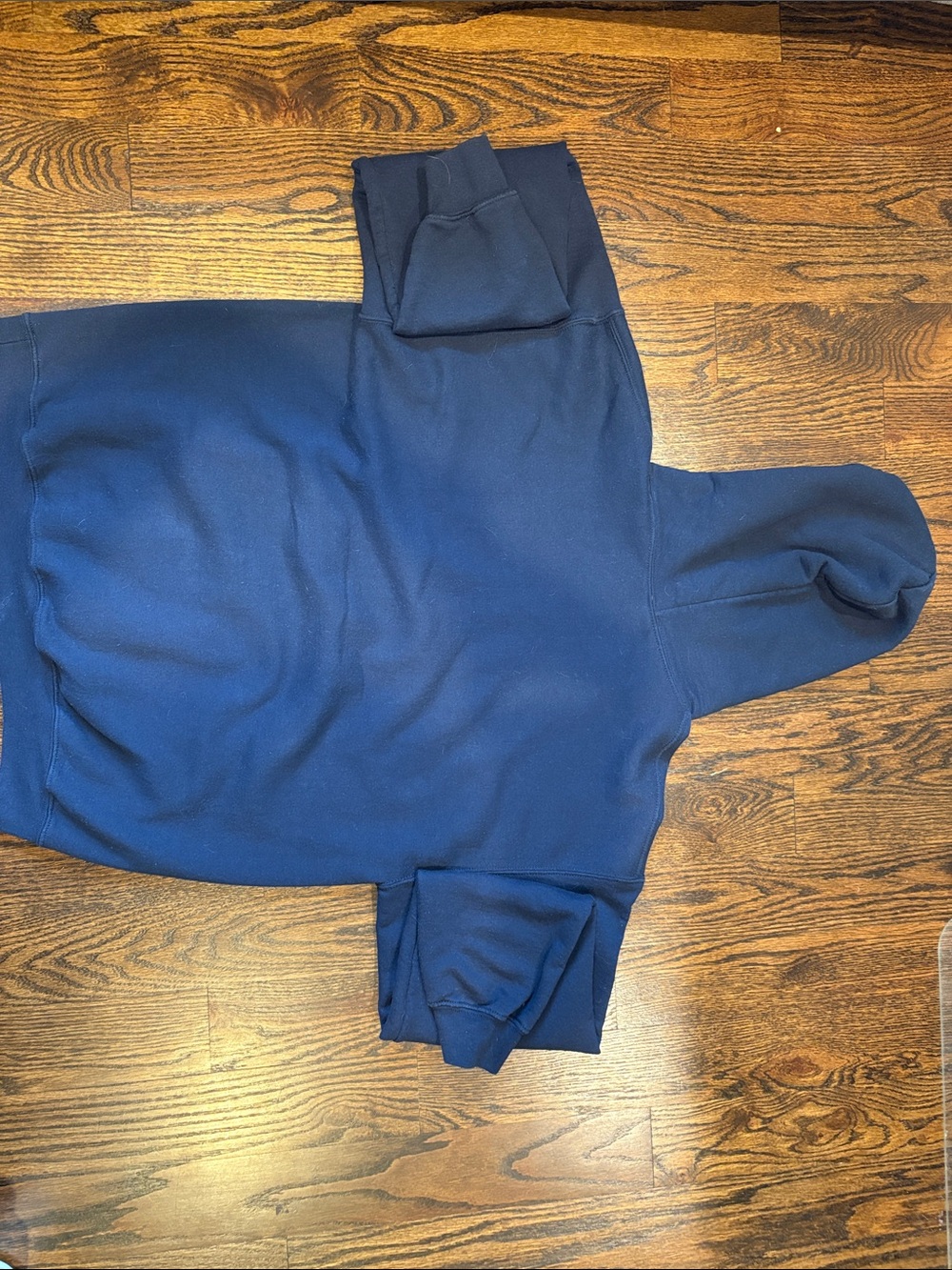 Gildan Navy Kids Hoodie With Yellow Michigan Logo Large View 3